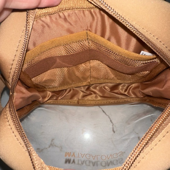 MYTAGALONGS Neoprene Organizer Pouch - Toiletry & Tech Bag - Camel/Tan - Picture 4 of 8